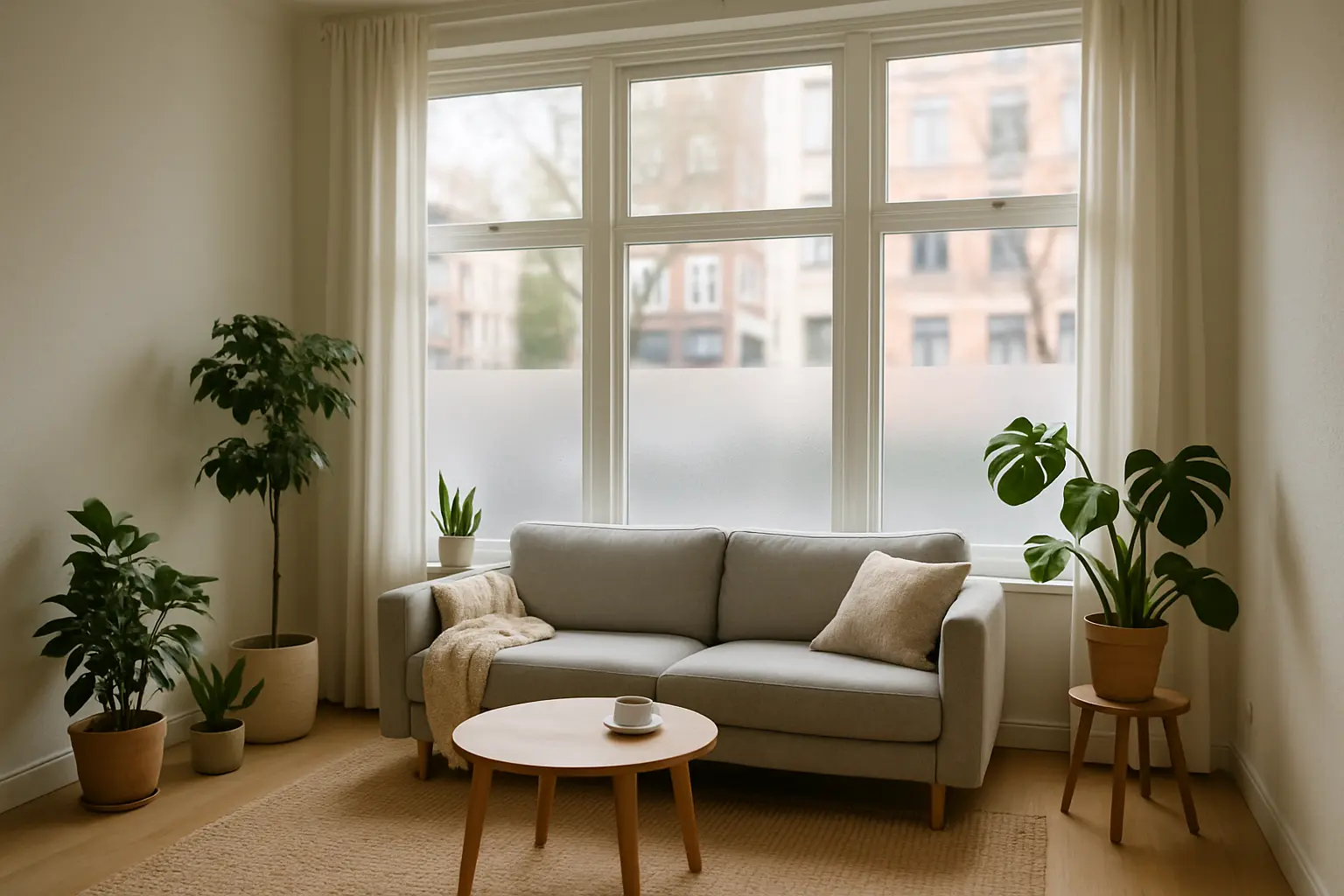 Statische Sichtschutzfolie für Mietwohnungen – Bild 2