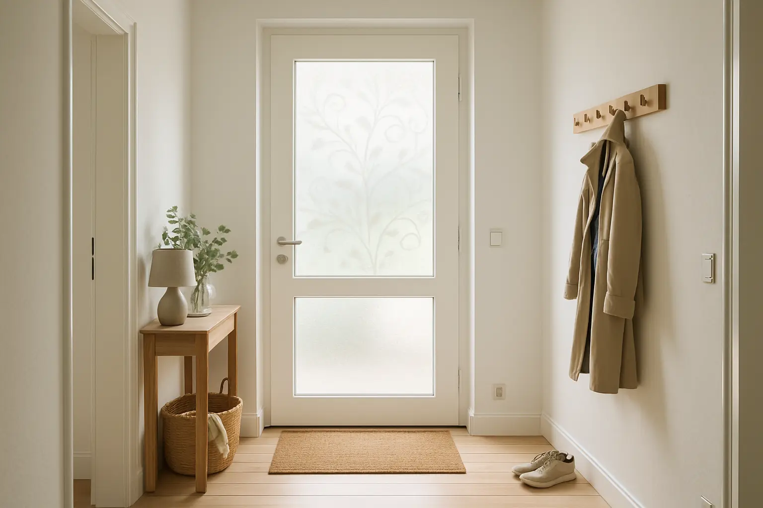 Türglas Sichtschutz Ideen für stilvolle Privatsphäre – Bild 2