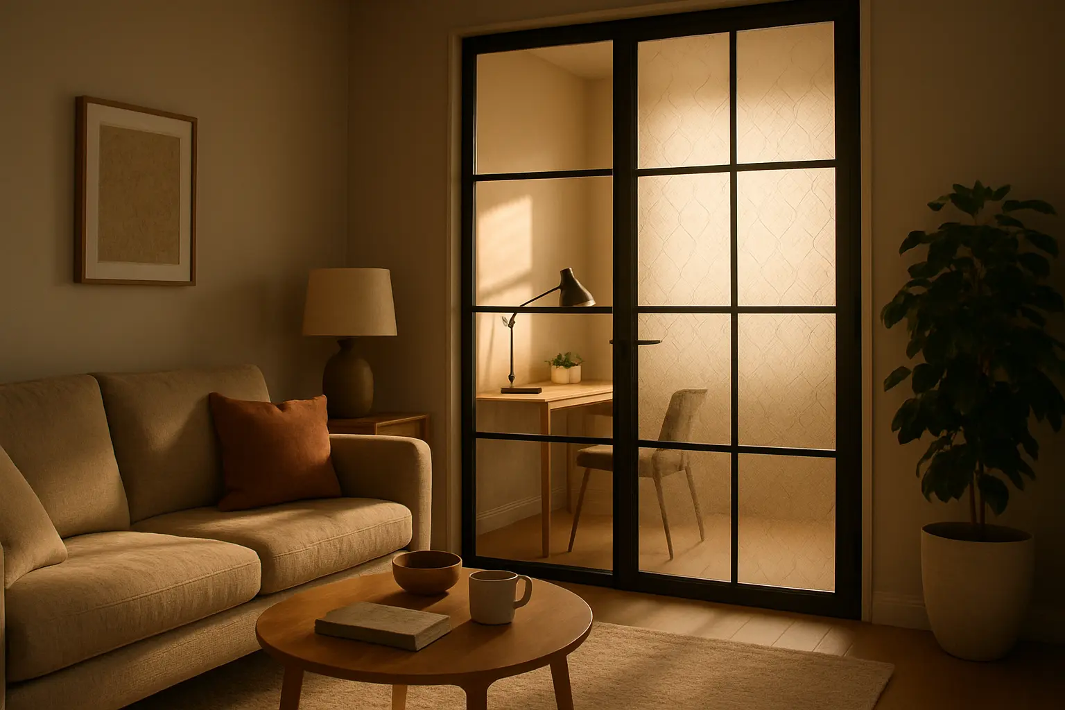 Türglas Sichtschutz Ideen für stilvolle Privatsphäre – Bild 3