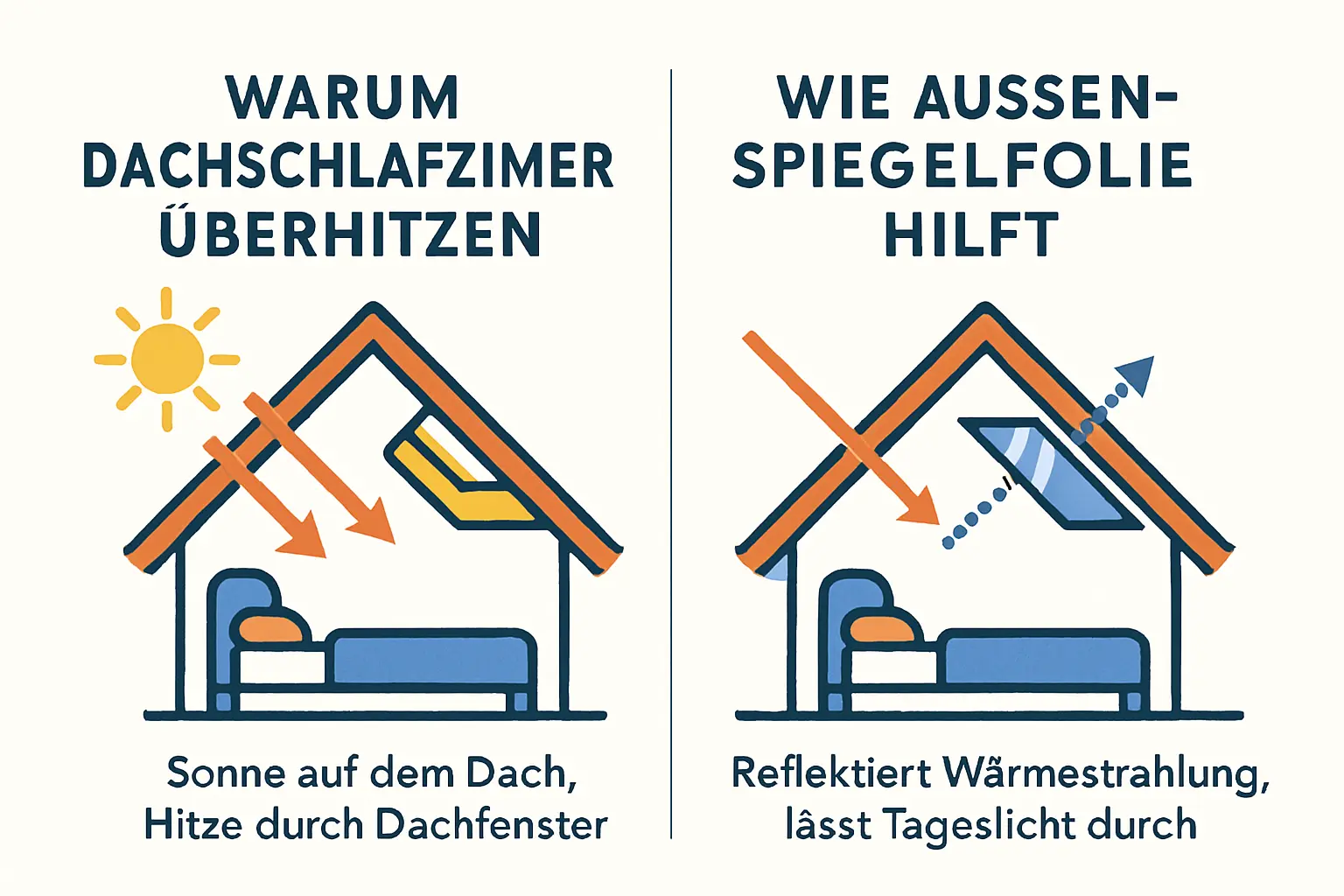 Welche Fensterfolie ist für Dachfenster geeignet damit sich mein Schlafzimmer im Sommer nicht so aufheizt – Bild 1