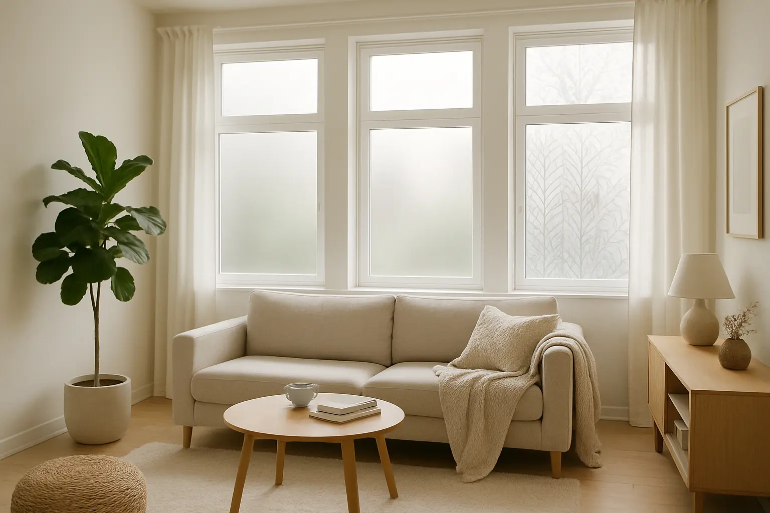 Welche Sichtschutzfolien lassen Tagsüber viel Licht durch sind aber Blickdicht damit Nachbarn nicht reinschauen können – Bild 2