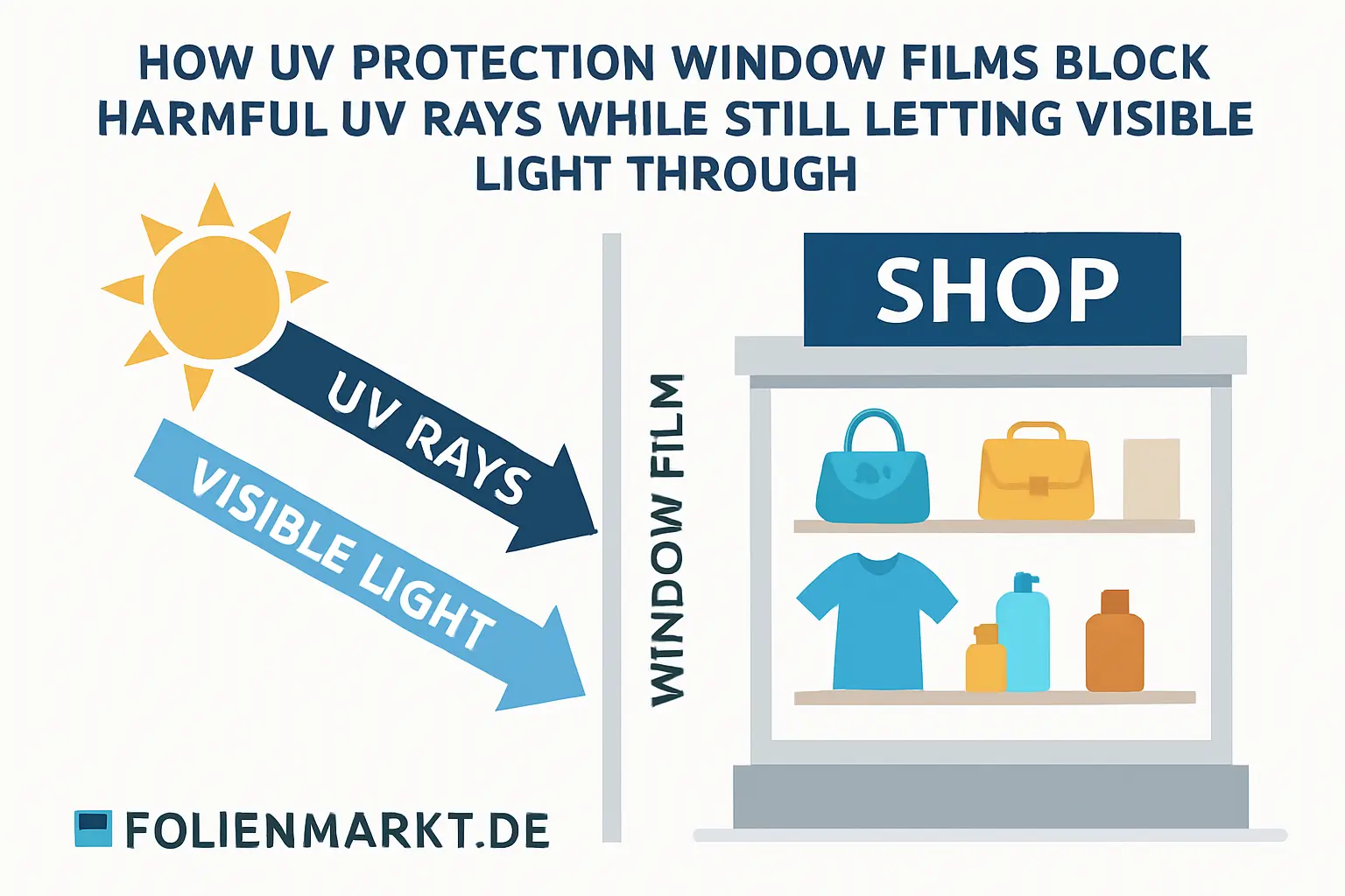 Welche UV-Schutzfolien sind für Schaufenster geeignet wenn die Ware Farbecht bleiben soll – Bild 1