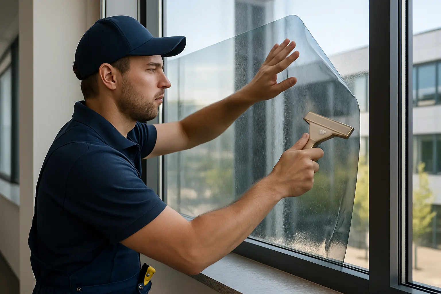 Wer montiert Sonnenschutzfolien bei Gewerbebauten zuverlässig – Bild 2