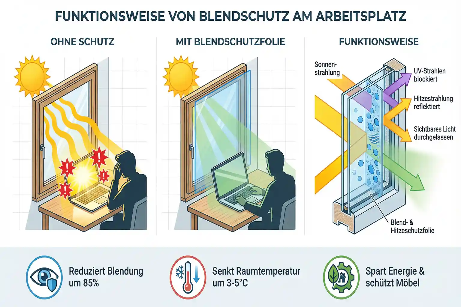 Blendfreies Arbeiten am Laptop Zuhause Bild1