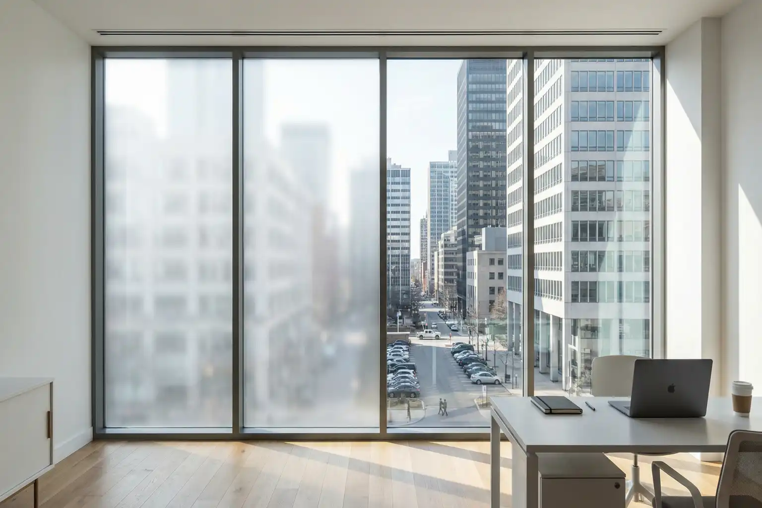 Fensterfolie Milchglas – Bild 2