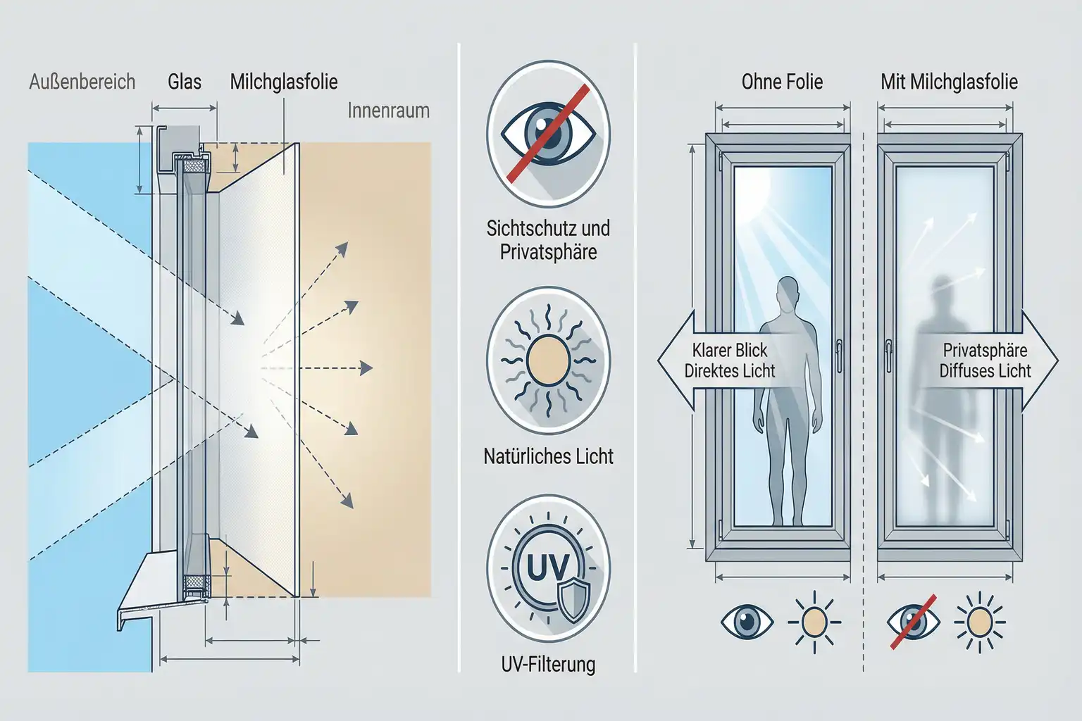 Fensterfolie Milchglas – Bild 3