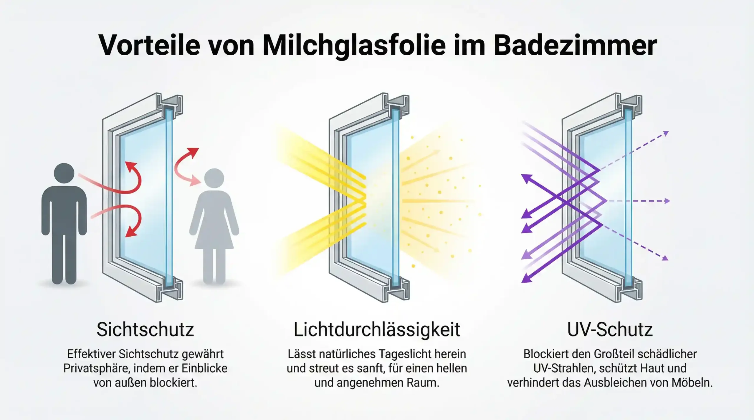 Milchglasfolie Badezimmer – Bild 3