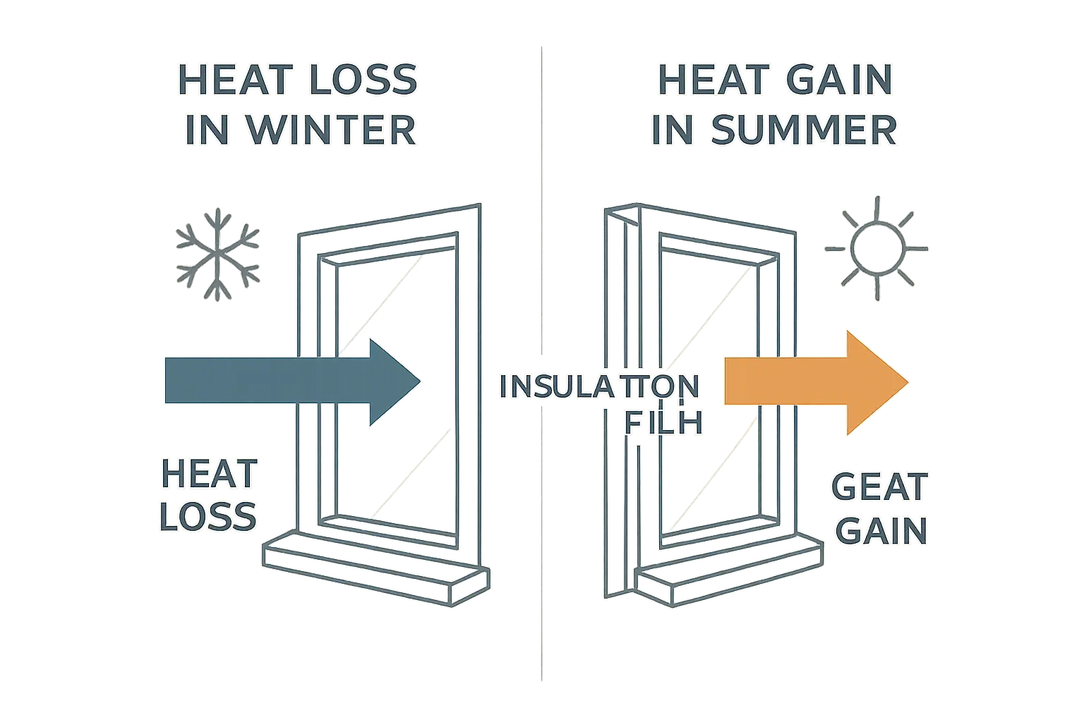 Fensterfolie Isolierung – Bild 1