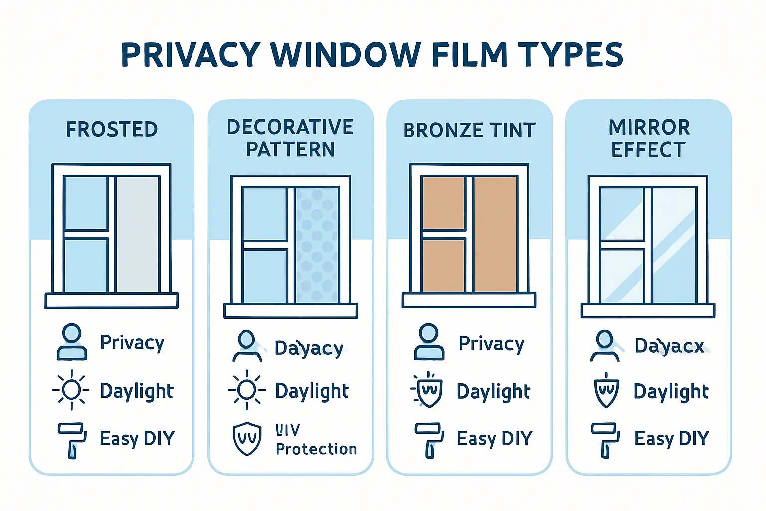 Sichtschutz Fensterfolie – Bild 1