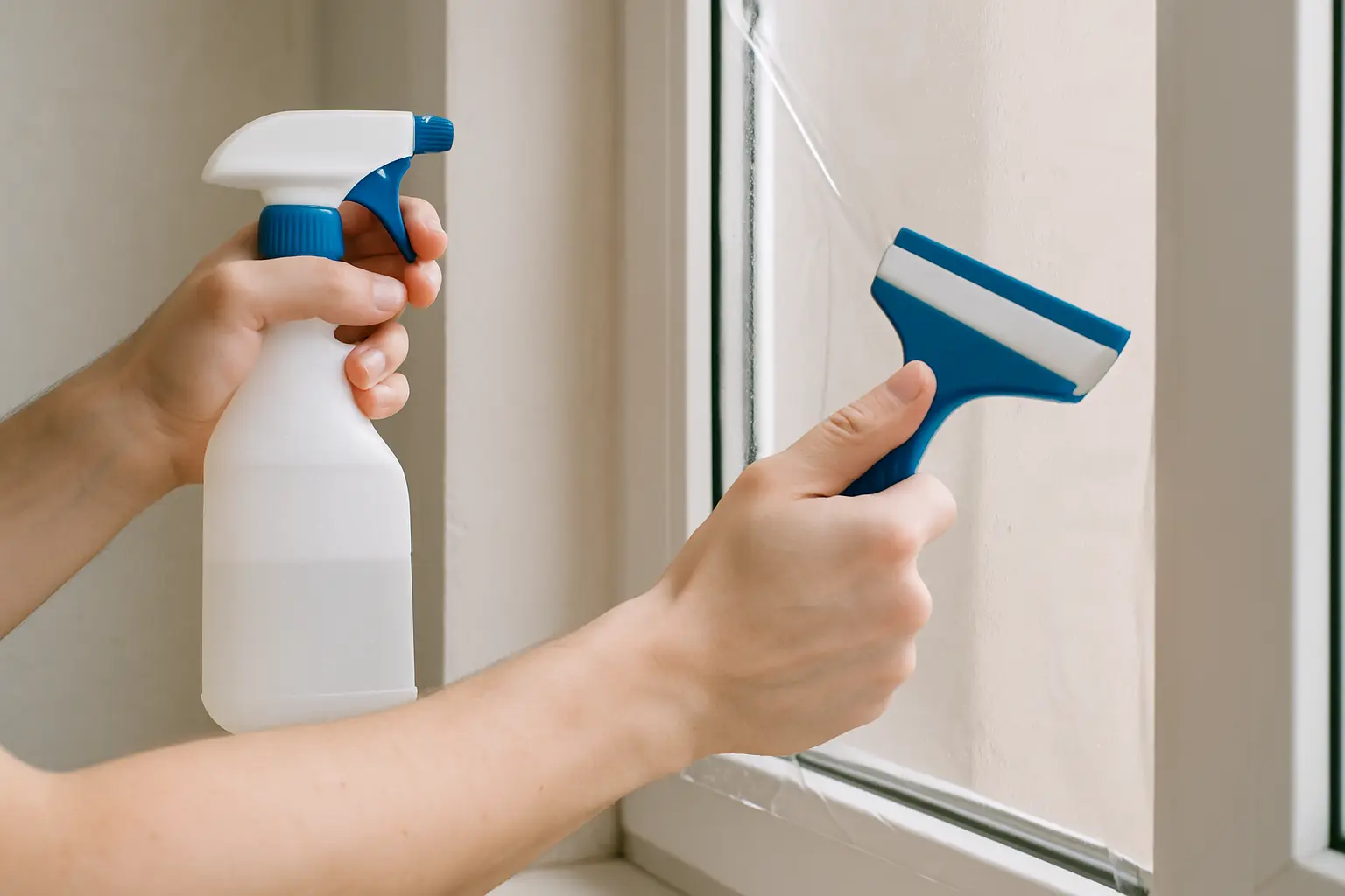 Transparente Isolierfolie zur Wärmedämmung an Fenstern – Bild 3