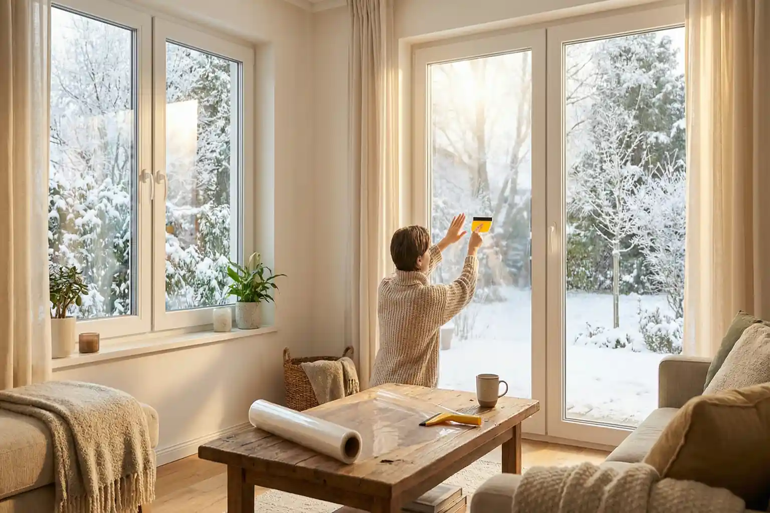 Transparente isolierfolie zur Wärmedämmung an fenstern-Beitragsbild