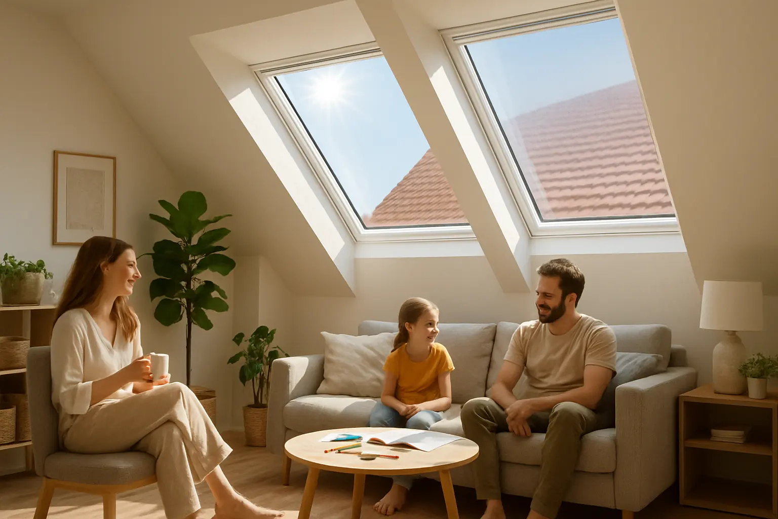 Fensterfolie gegen Hitze im Dachgeschoss – Bild 2