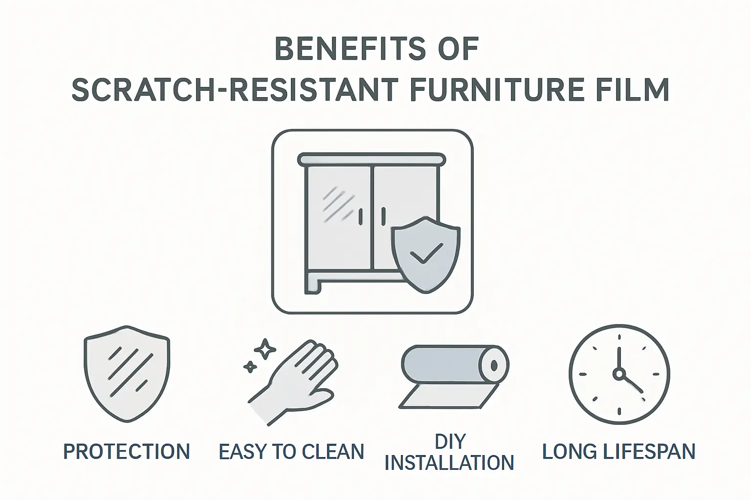 Möbelfolie kratzfest – Bild 1
