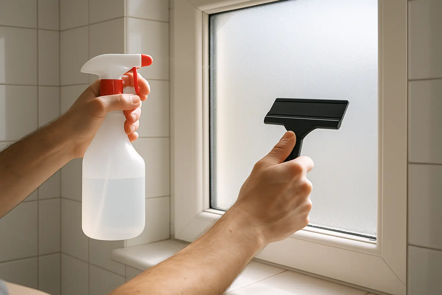 Milchglasfolie Fenster Bad – Bild 2