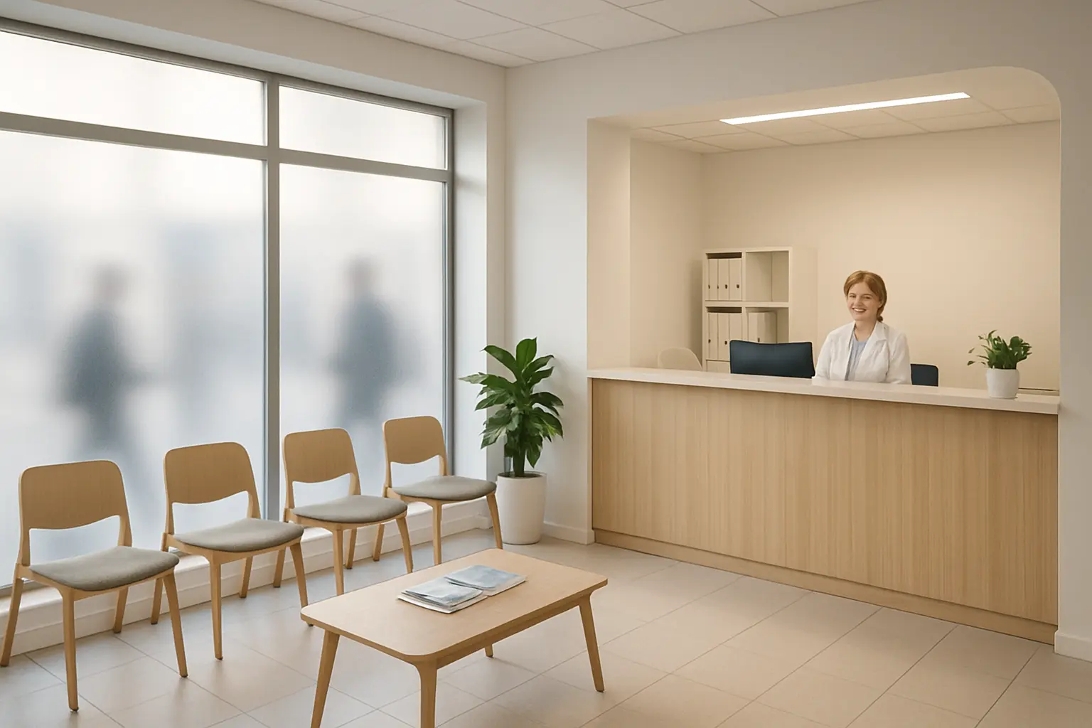 Sichtschutzfolie für Praxisräume im Erdgeschoss – Bild 2