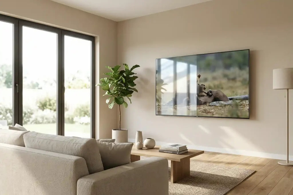 Spiegelungen auf dem Fernseher durch tageslicht-Beitragsbild