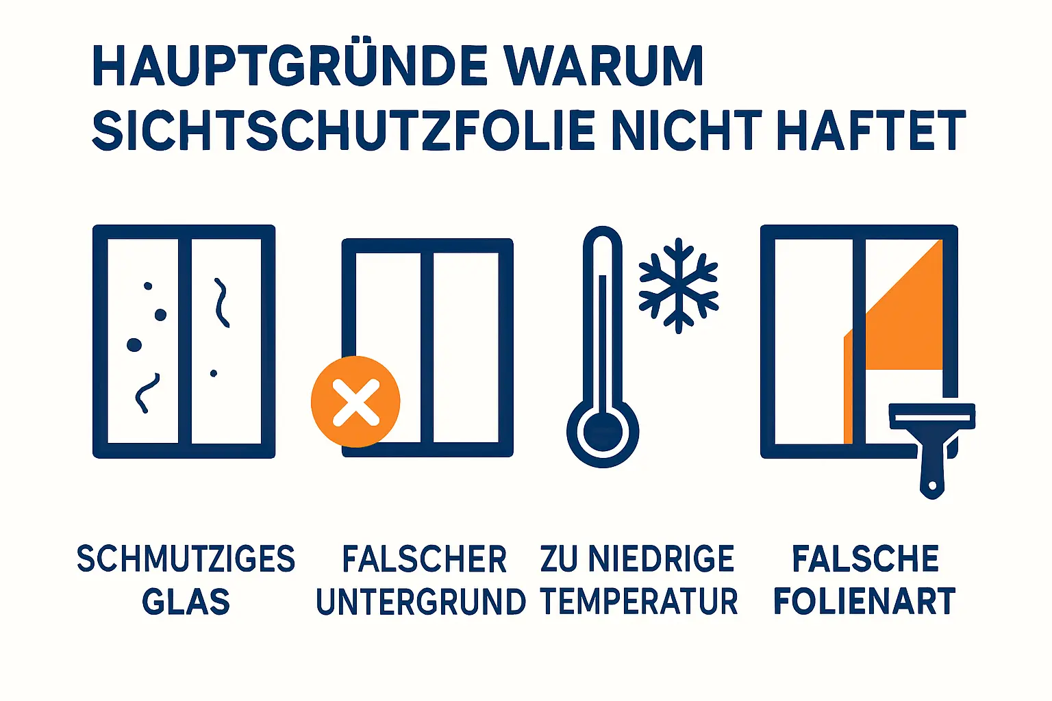 Warum hält meine Sichtschutzfolie auf dem Fenster nicht – Bild 1