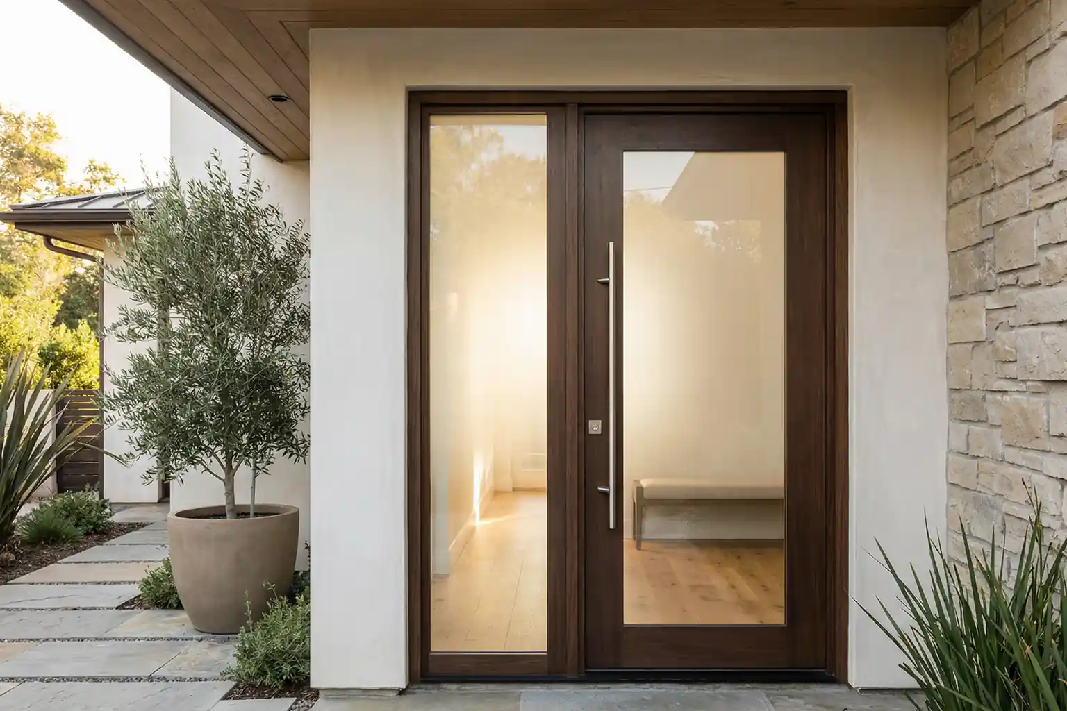 Welche Sichtschutzfolie empfiehlt sich für die Haustür mit Glaseinsatz-Beitragsbild