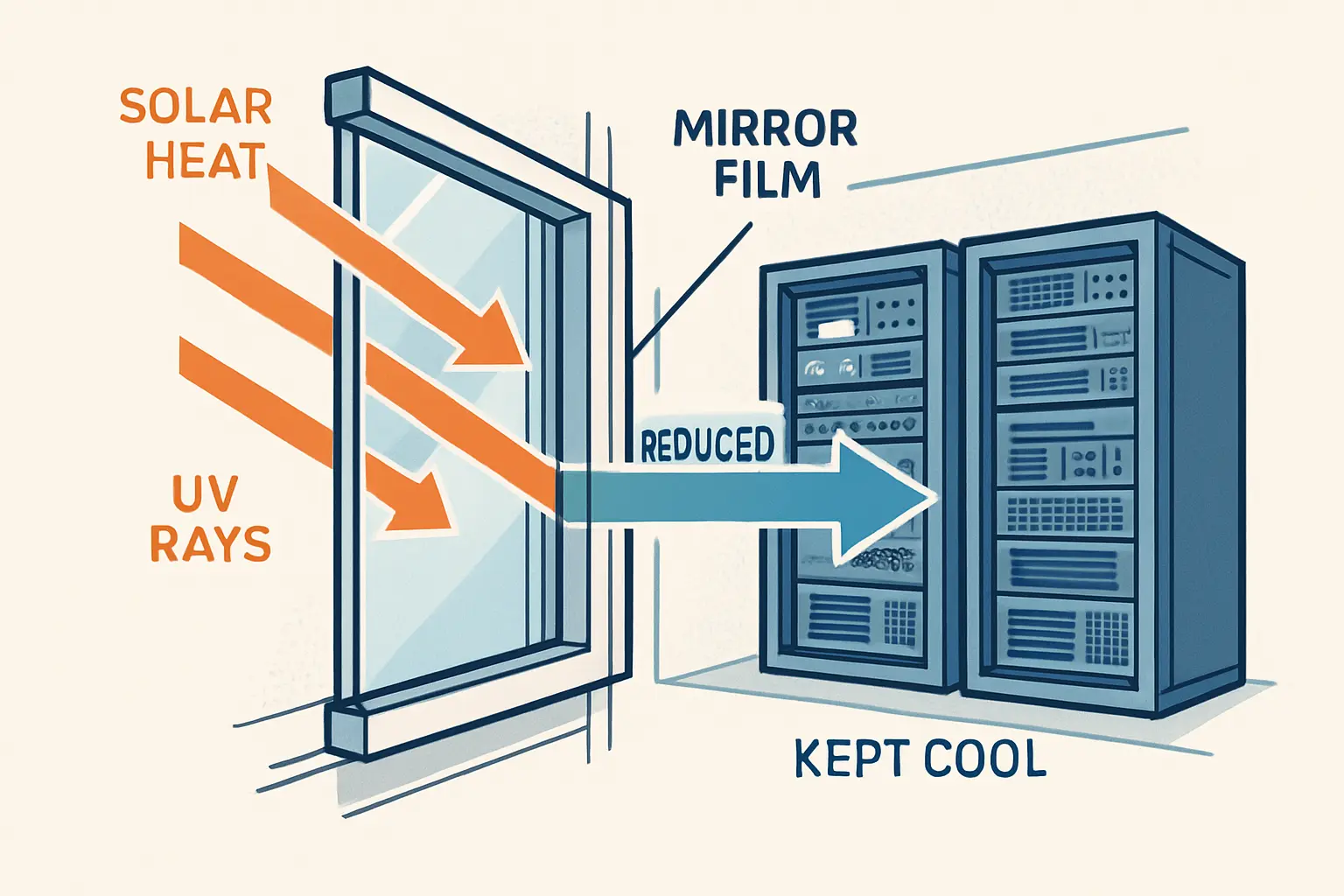 Welche Spiegelfolie ist für Server- oder Technikintensive Räume geeignet? – Bild 2