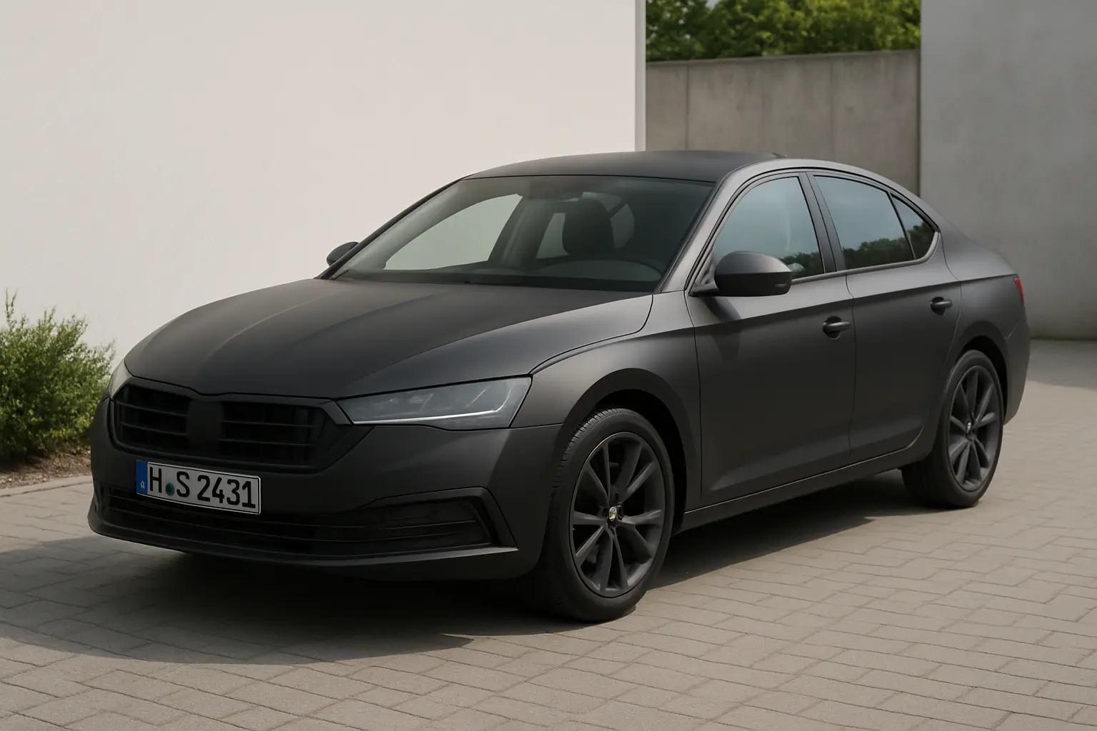 Auto Folie Schwarz Matt – Bild 2