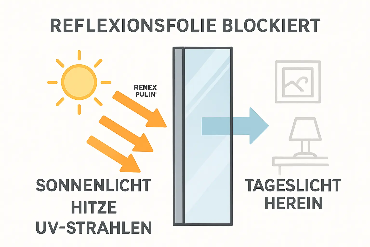 Fensterfolie reflektierend – Bild 1