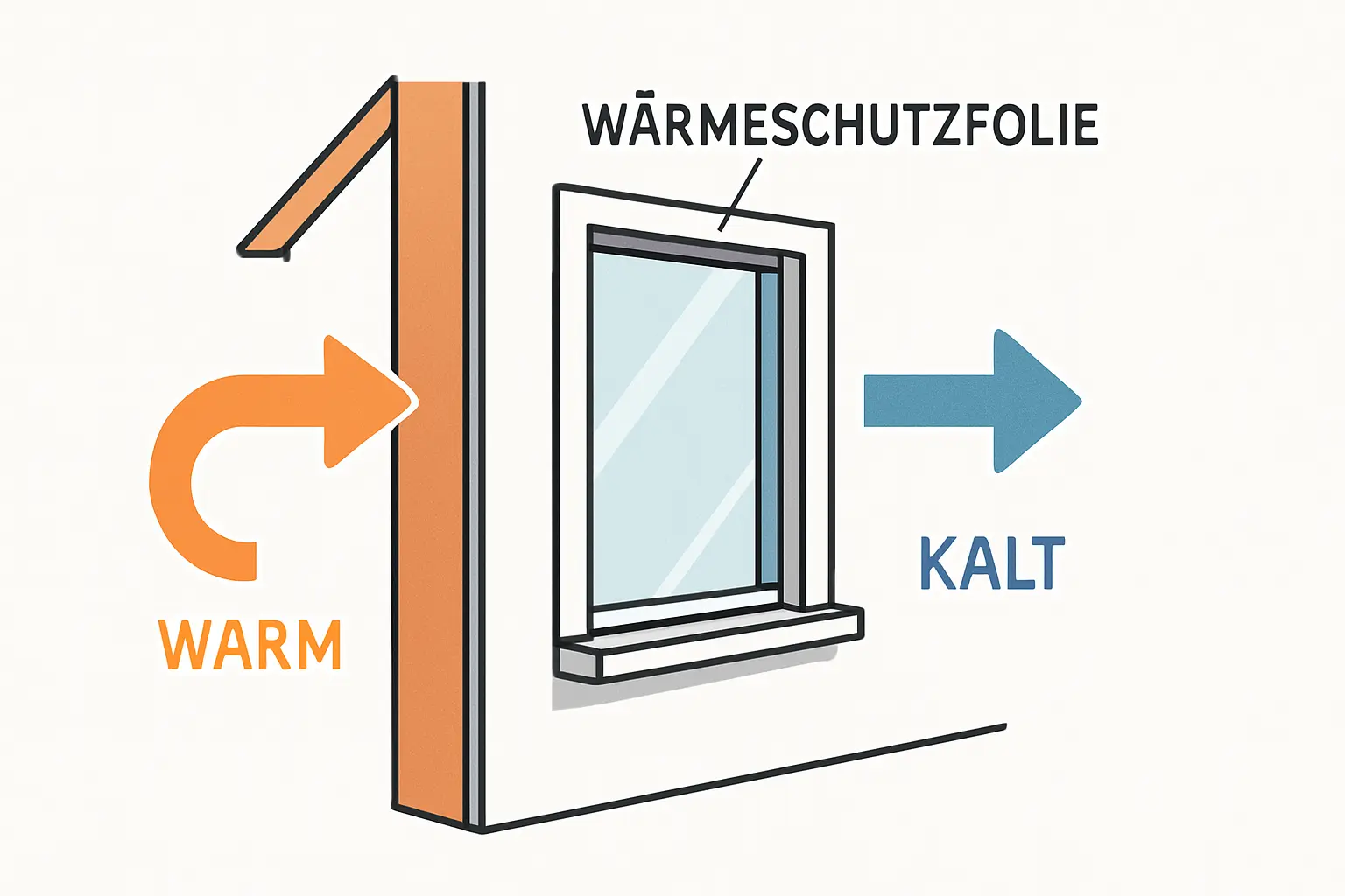 Fensterfolie Thermo – Bild 1