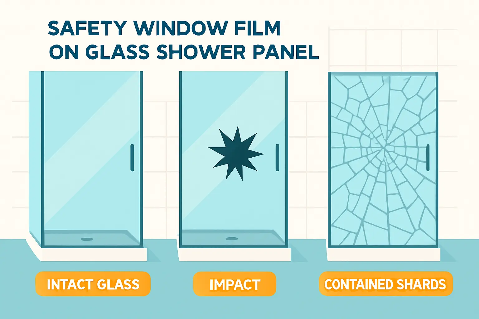Welche Splitterschutzfolien sind für Badezimmer und Duschabtrennungen aus Glas geeignet – Bild 1