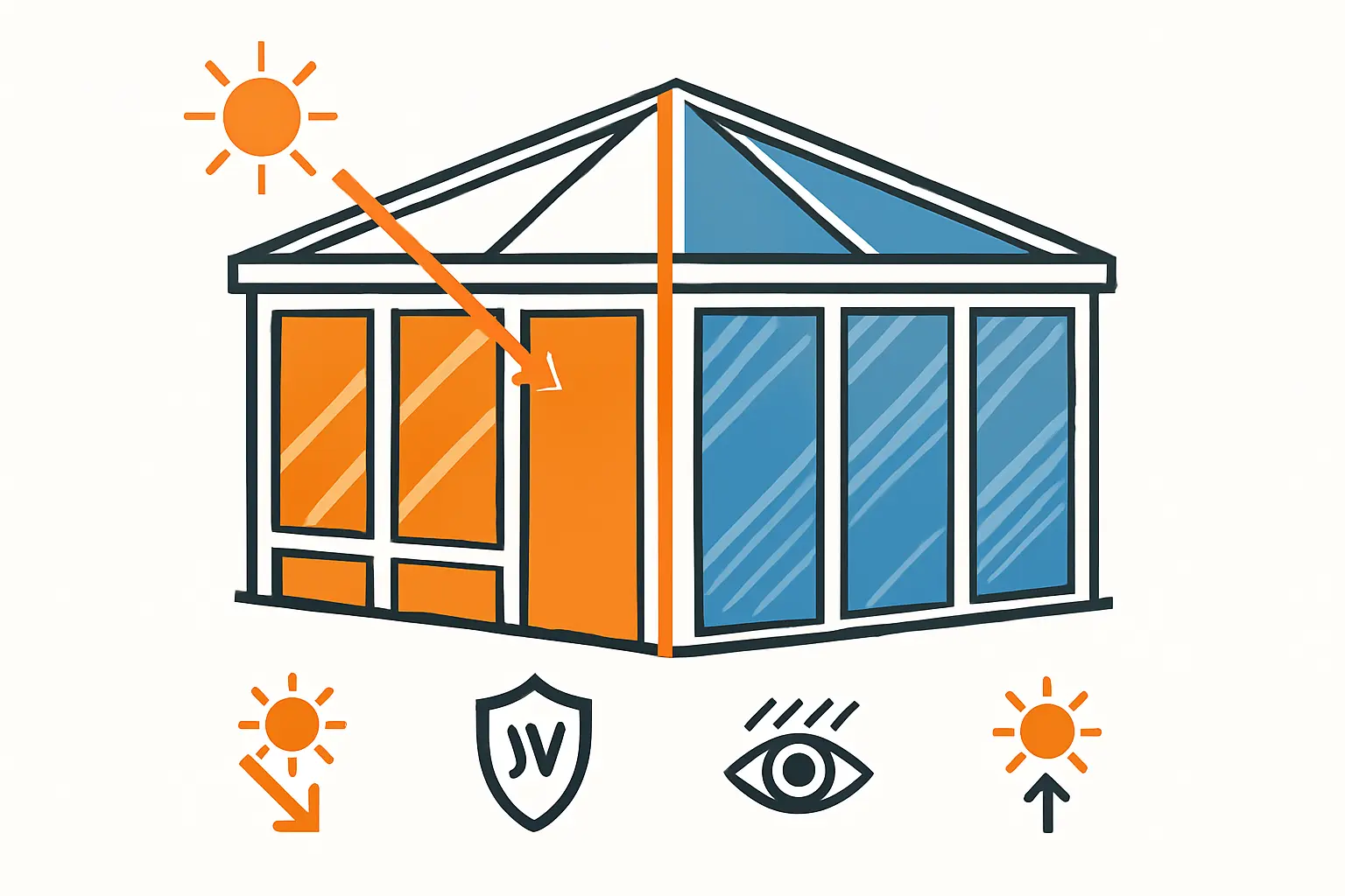 Welche Sonnenschutzfolien eignen sich für Wintergärten – Bild 1