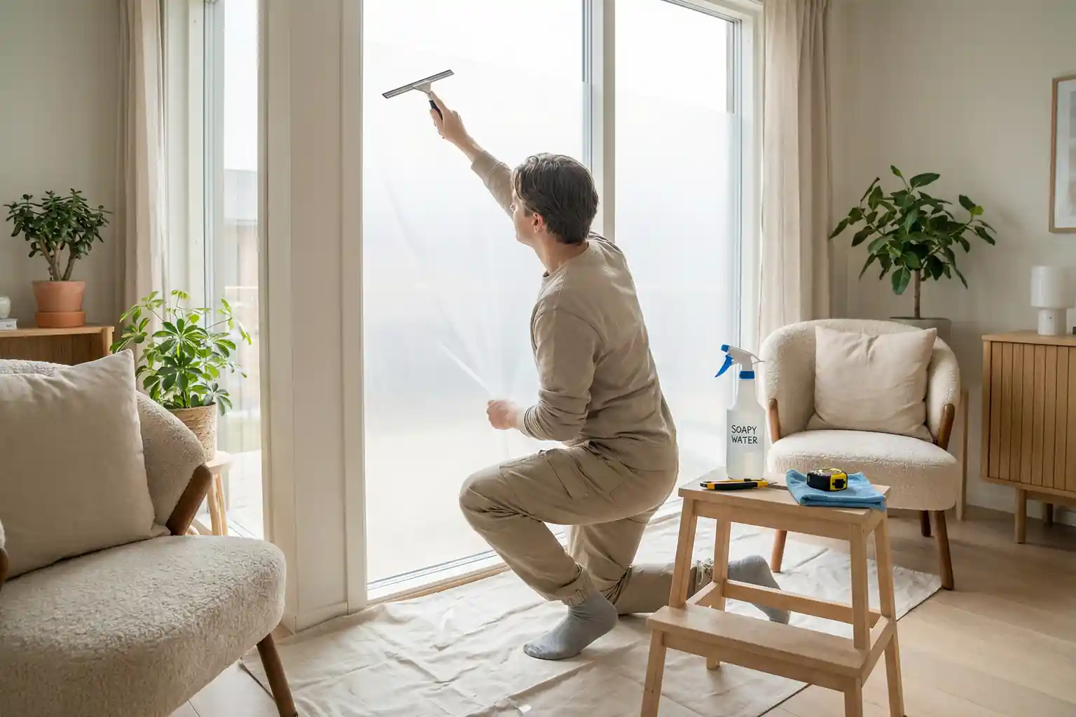 Wie kann ich Fensterfolie blasenfrei anbringen-Beitragsbild