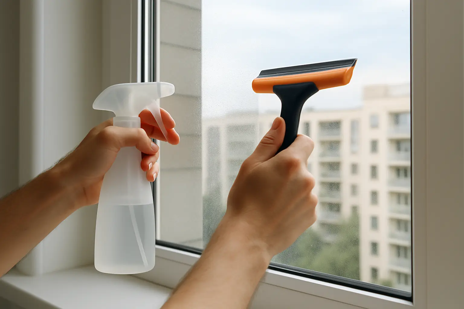 Wie kann ich Fensterfolie blasenfrei anbringen – Bild 1