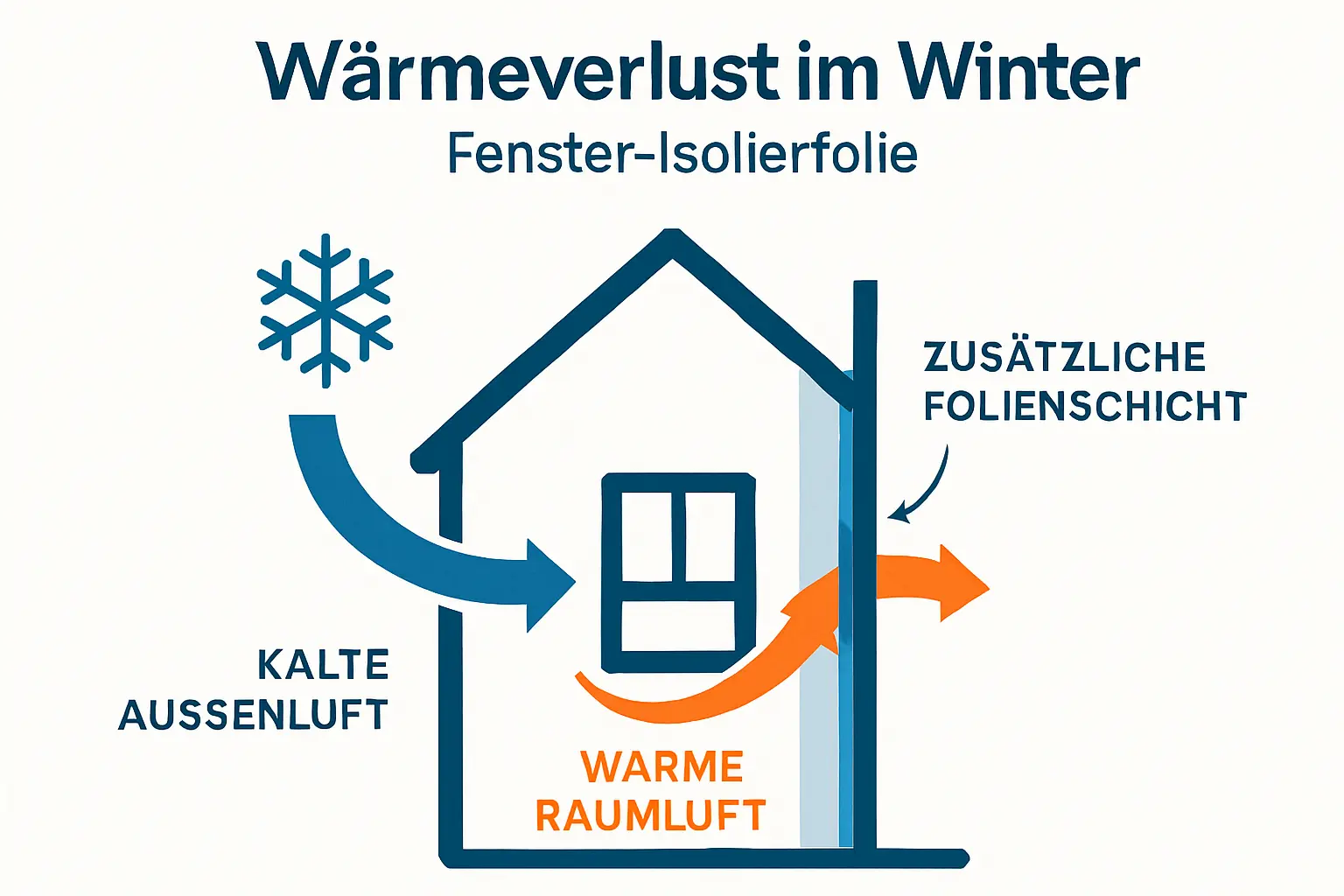 Kälteschutzfolie Fenster Winter – Bild 1