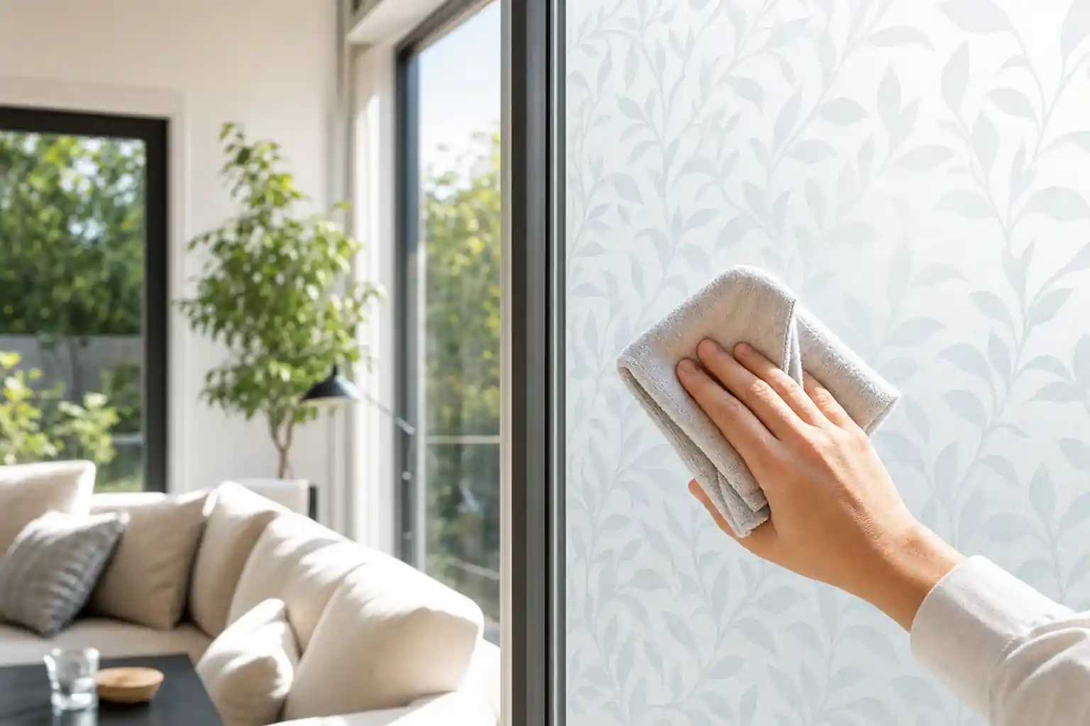 Wie putzt man Fenster mit Fensterfolie-Beitragsbild