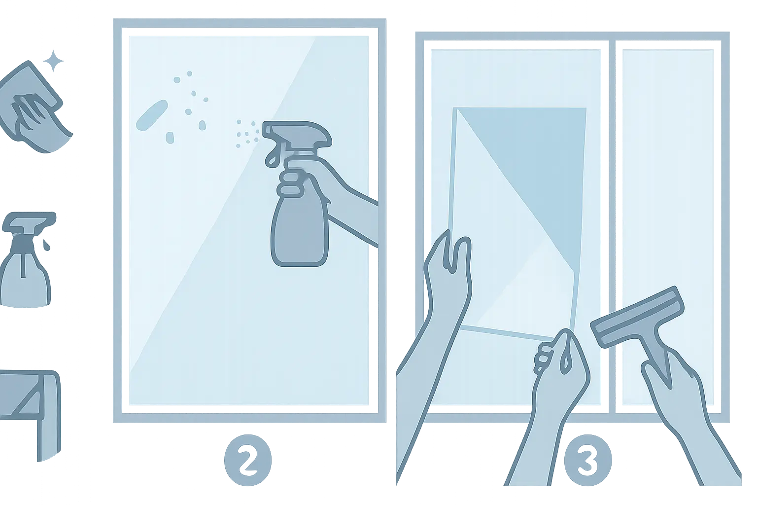 Große Fensterfolie blasenfrei montieren – Bild 1