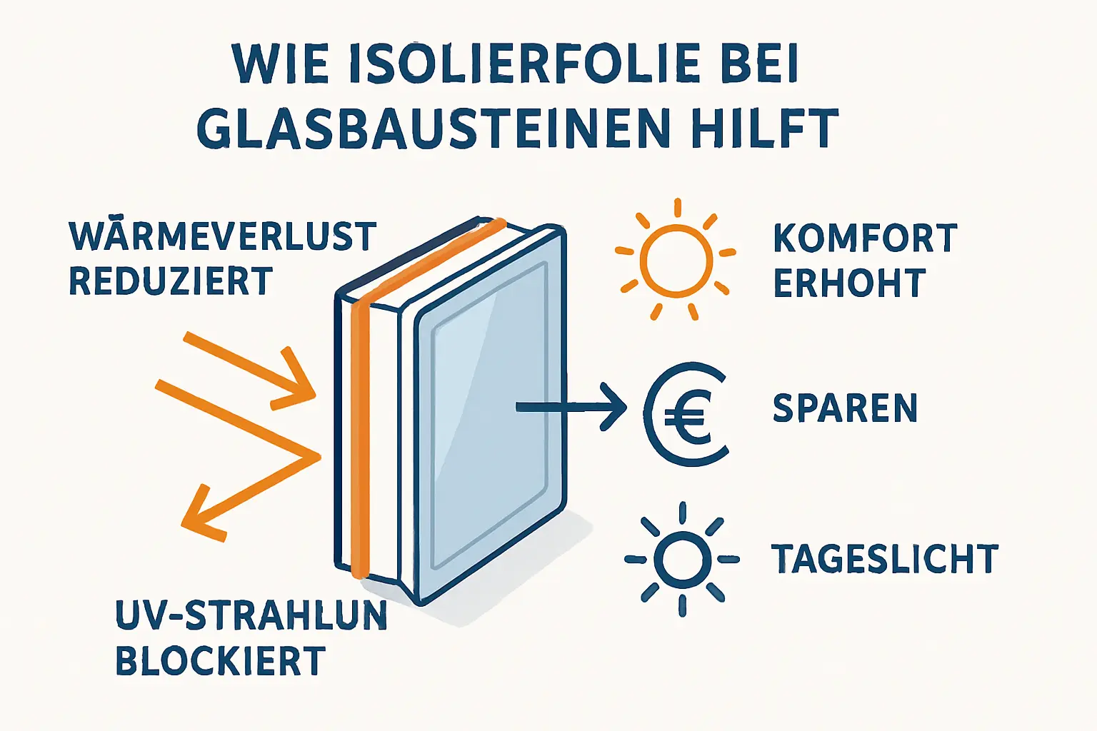 Isolierfolie für Glasbausteine – Bild 1