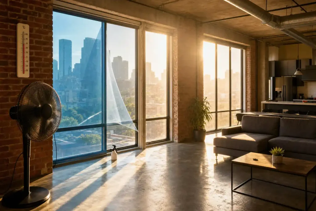 Loft Wohnung überhitzt trotz ventilator-Beitragsbild