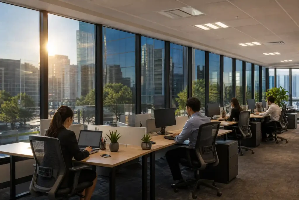 Spiegelfolie büro hitze einblicke-Beitragsbild