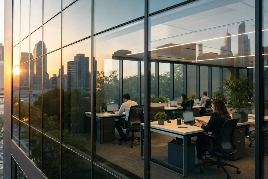 Verspiegelte Fensterfolie für bürofenster-Beitragsbild