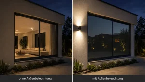 Spiegelfolie Licht Vergleich