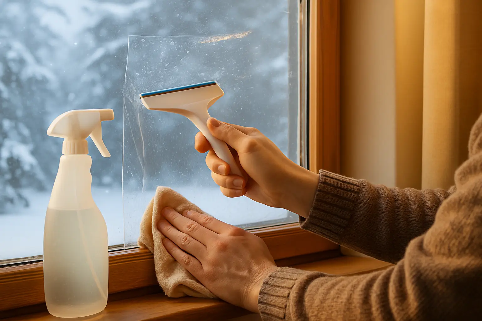 Fensterfolie bei Kälte anbringen – Bild 2