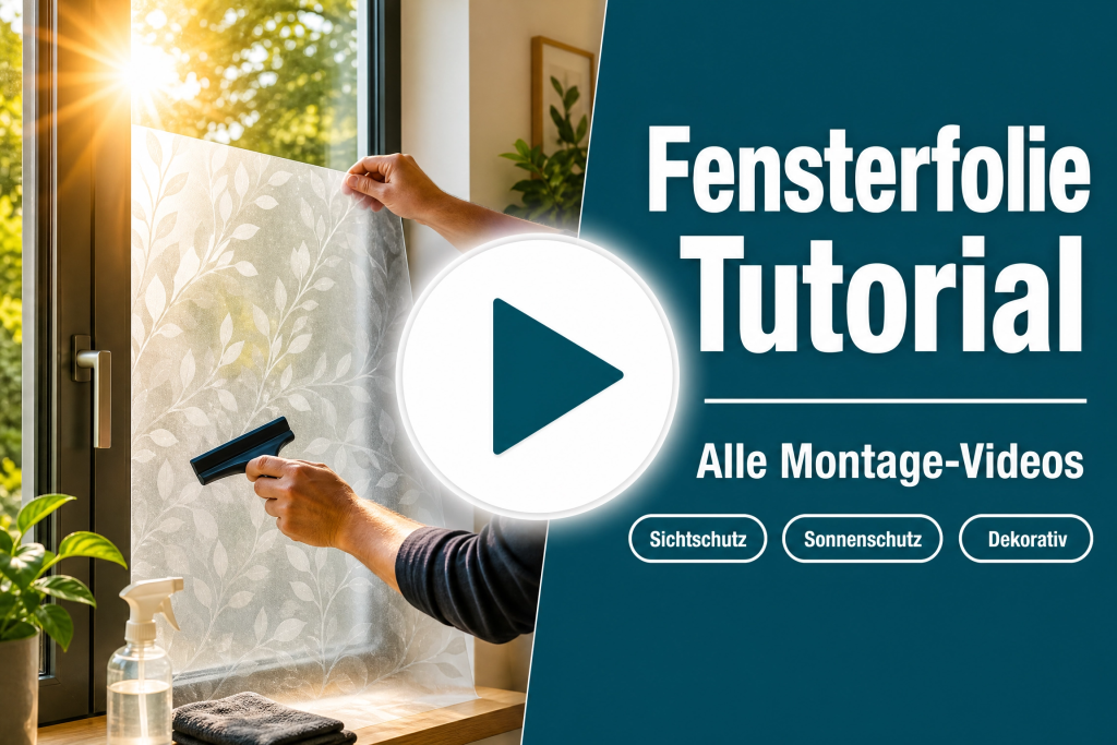 Fensterfolie selber montieren – Video-Tutorials für alle Folienarten