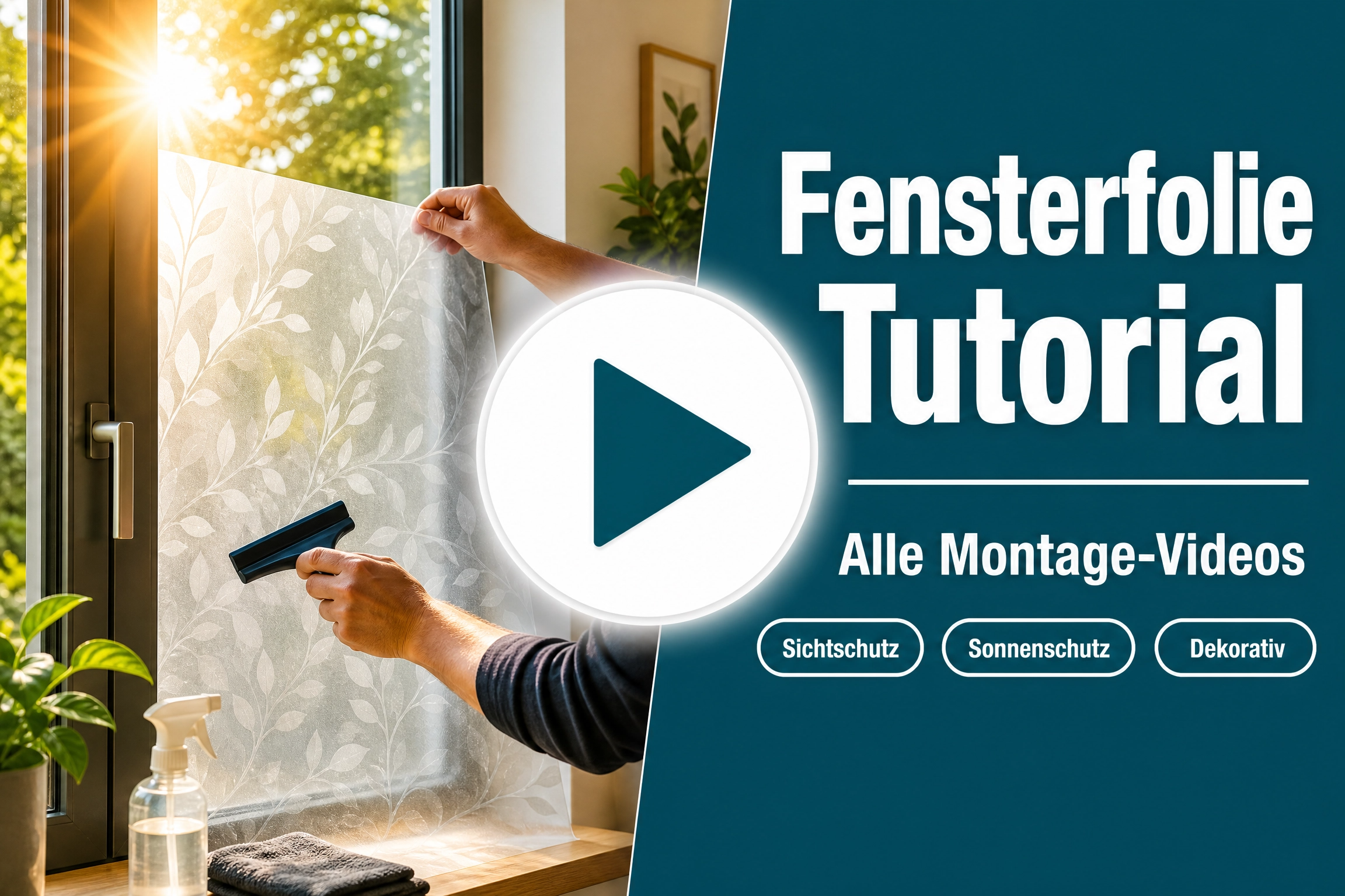 Fensterfolie selber verlegen – Video-Tutorials für alle Folienarten