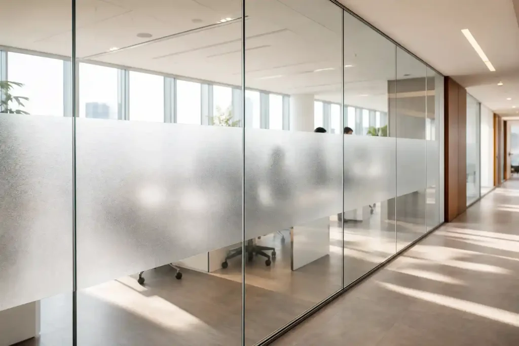 Glaswand büro sichtschutz augenhöhe-Beitragsbild