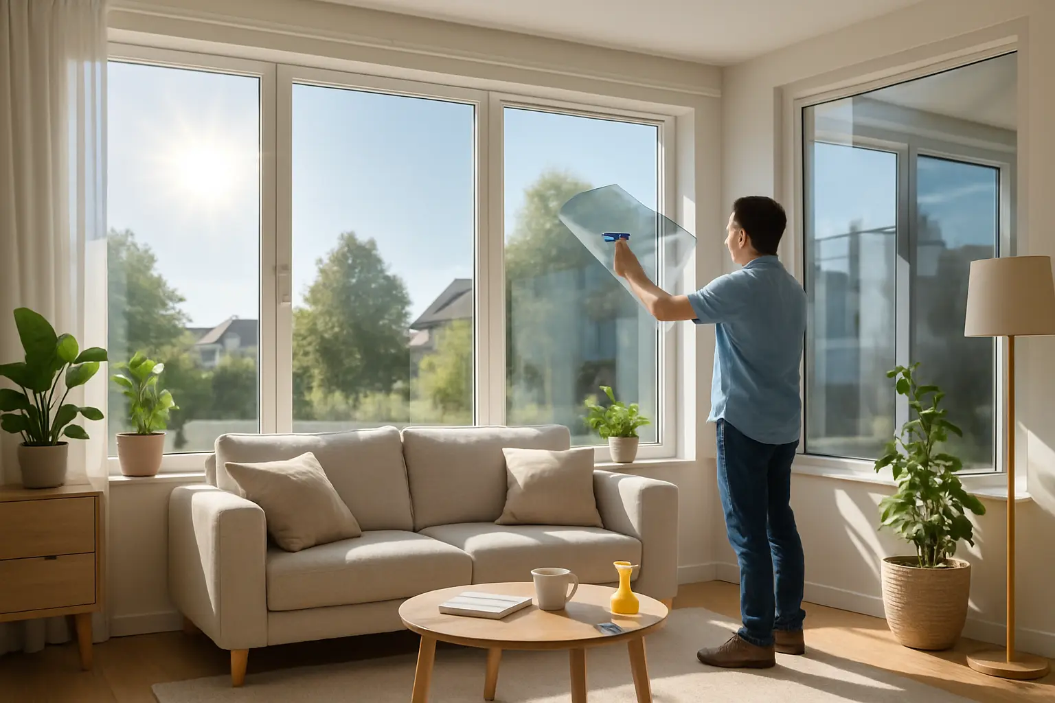 Helles Wohnzimmer trotz Hitzeschutz – Bild 2