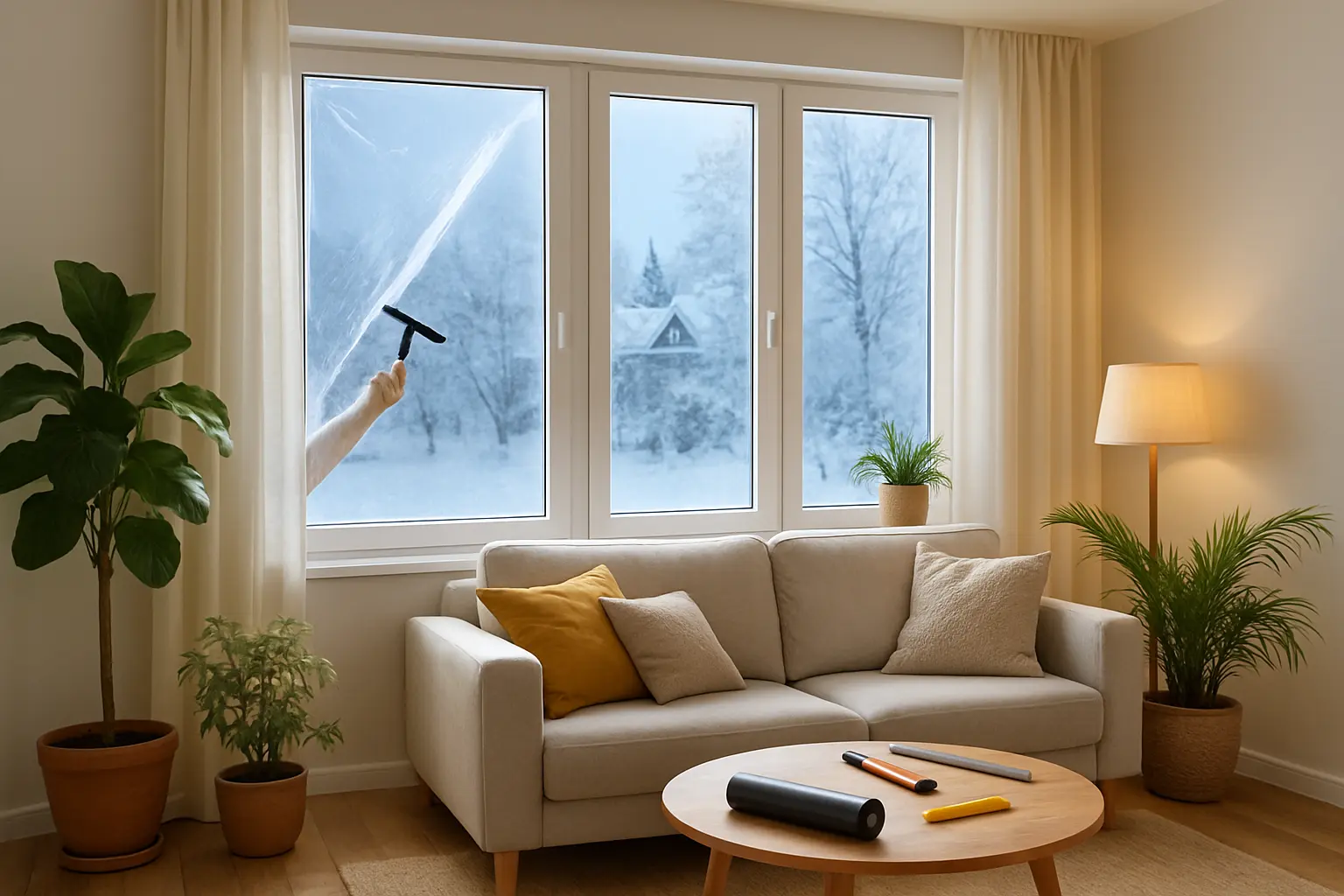 Isolierfolie Fenster selbstklebend – Bild 2