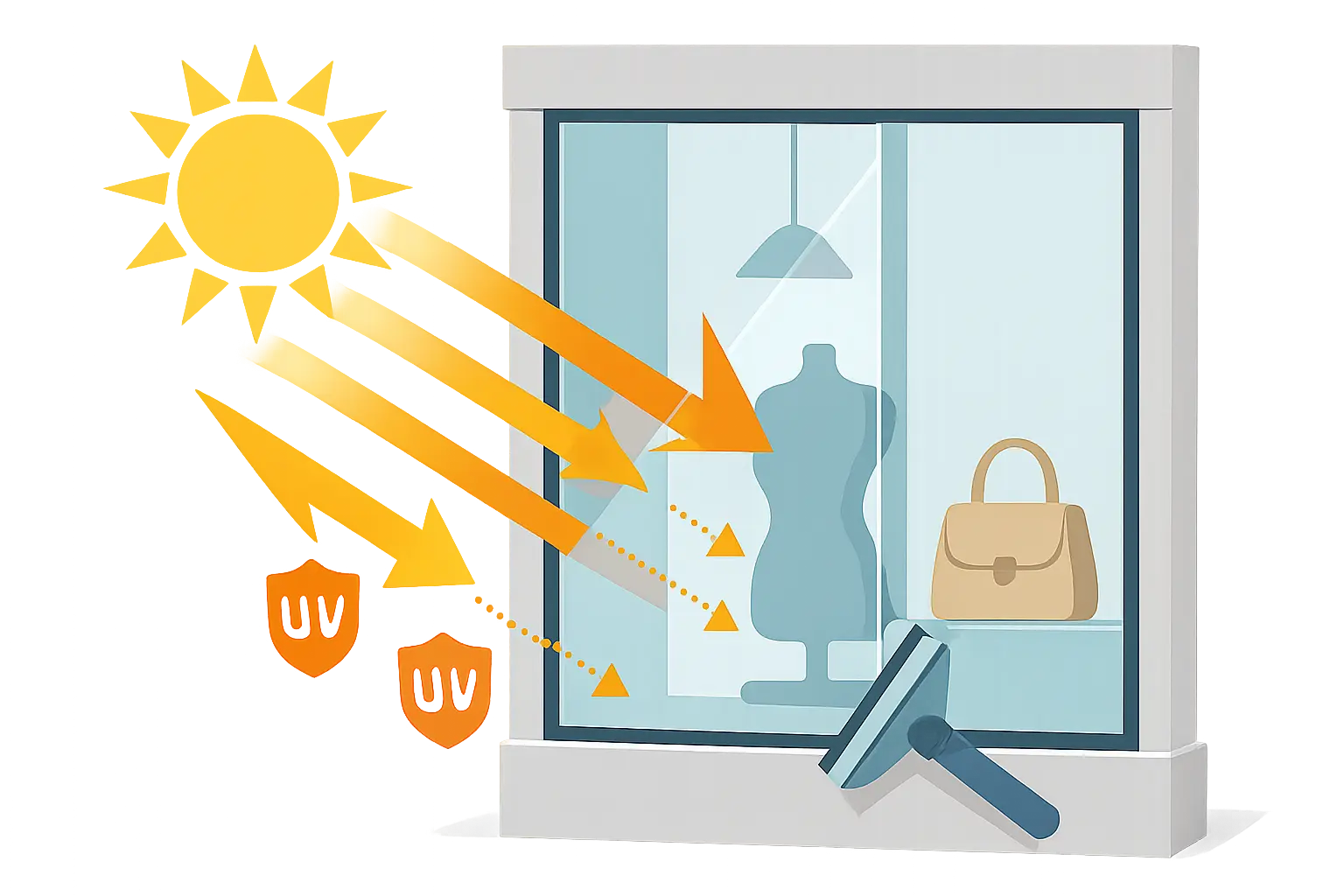 Wie schütze ich meine Schaufensterauslage vor dem Ausbleichen durch UV-Strahlen – Bild 1