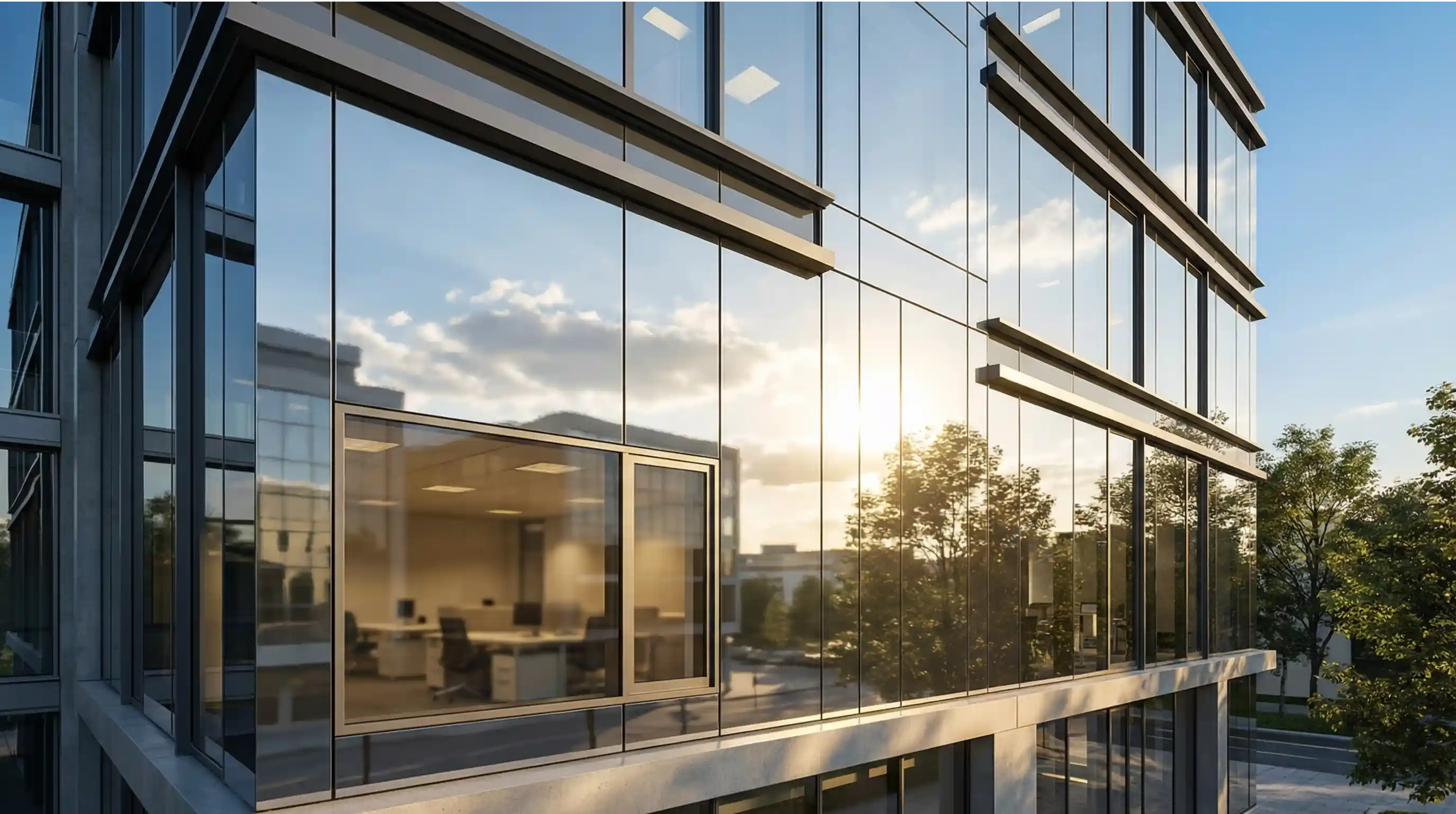 Spiegelfolie für Hitzeschutz und Sichtschutz am Tag