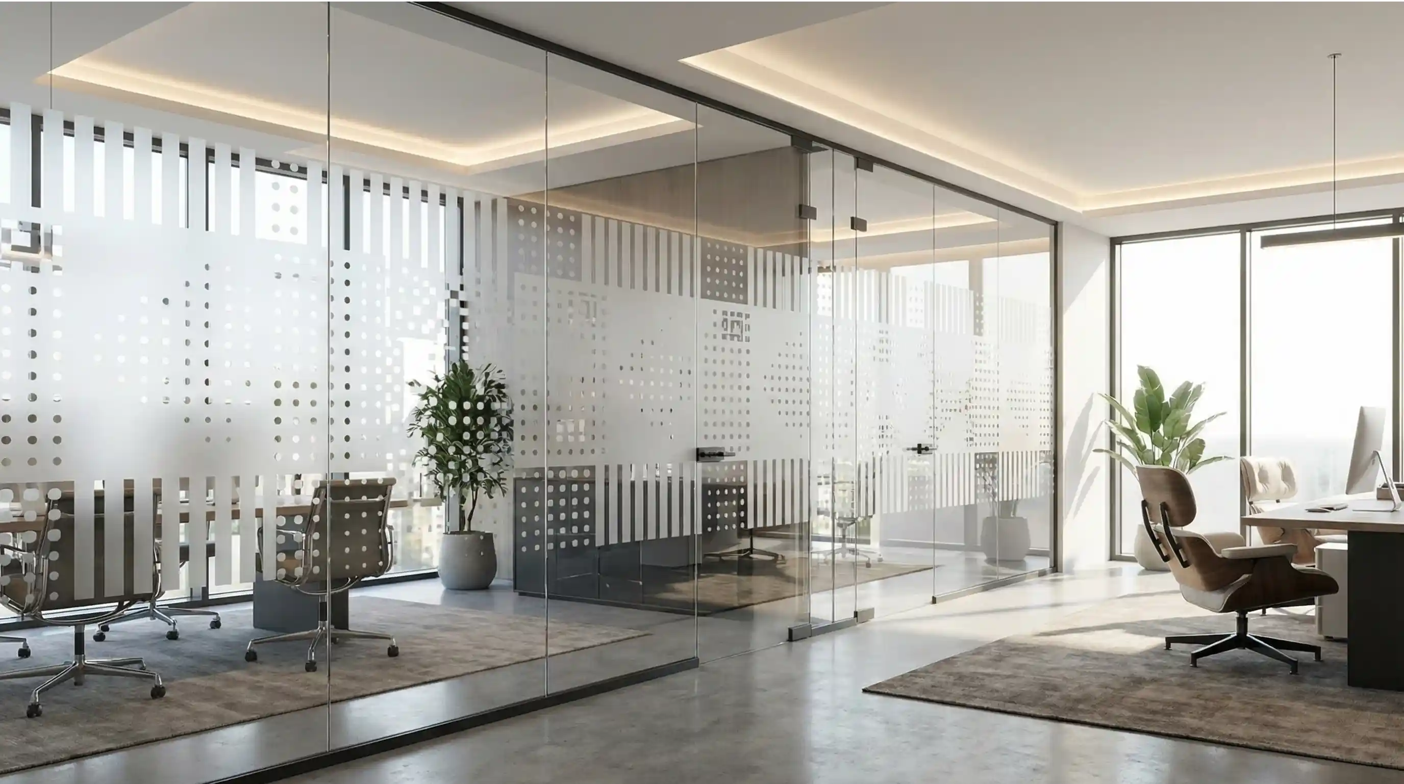 Milchglasfolie mit Design – Dekorativer Sichtschutz mit Mustern