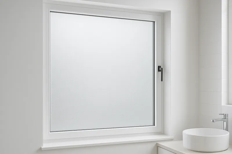 Statische Fensterfolie und Adhäsionsfolie transparent kaufen - Milchglasfolie ohne Kleber bestellen