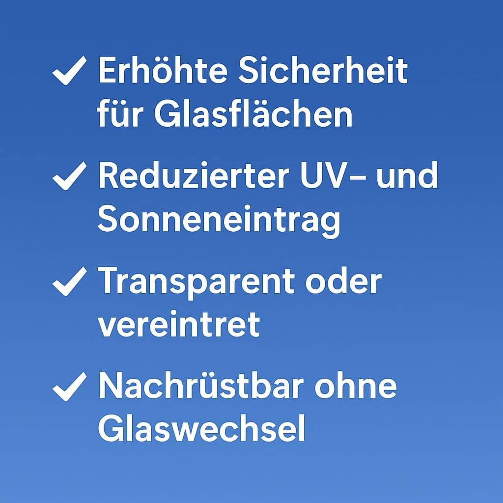 Vorteile von Splitterschutzfolien