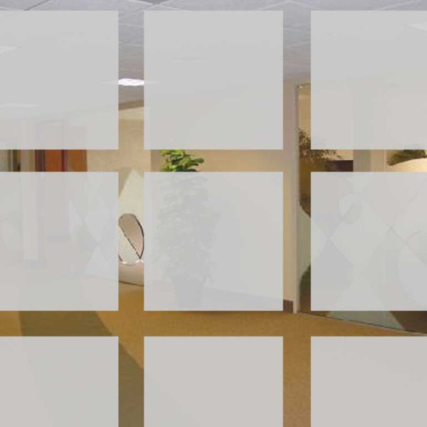 Milky-white window films – Matt Squares